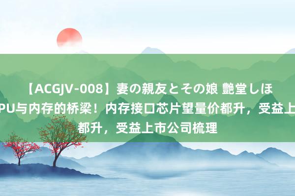 【ACGJV-008】妻の親友とその娘 艶堂しほり 就业器CPU与内存的桥梁！内存接口芯片望量价都升，受益上市公司梳理