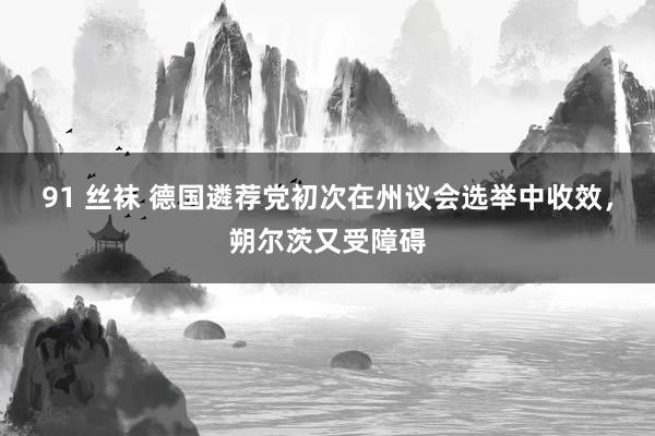 91 丝袜 德国遴荐党初次在州议会选举中收效，朔尔茨又受障碍