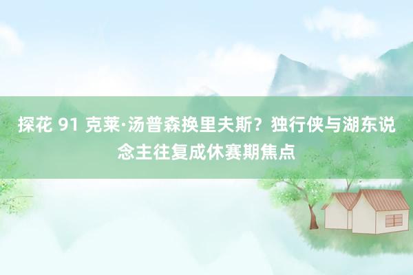 探花 91 克莱·汤普森换里夫斯？独行侠与湖东说念主往复成休赛期焦点